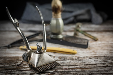 Vintage manual hair clipper.