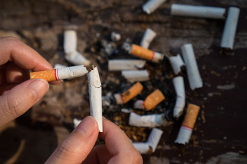 stop smoking concept.