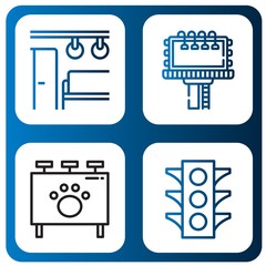 Fototapeta premium street icon set