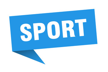 sport speech bubble. sport ribbon sign. sport banner