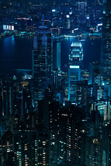 Fototapeta na wymiar Hong Kong, city view from the peak