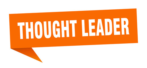 thought leader speech bubble. thought leader ribbon sign. thought leader banner