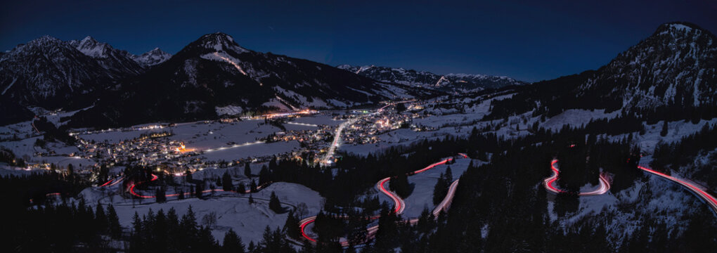 Leuchtspuren am Oberjoch