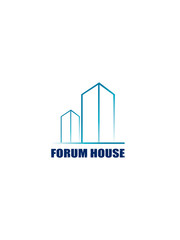 Logo of houses on a white background