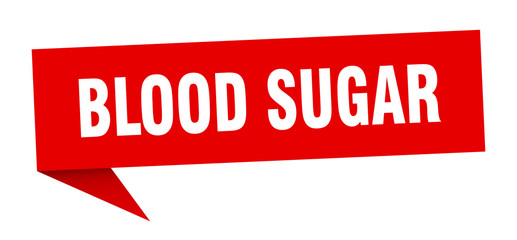 blood sugar speech bubble. blood sugar ribbon sign. blood sugar banner