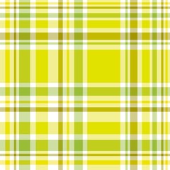 Seamless pattern in fantasy white, yellow and swamp green for plaid, fabric, textile, clothes, tablecloth and other things. Vector image.
