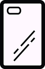 Phone case icon, vector illustration