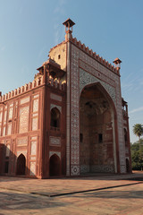 entrance to the akbar tomb Sikandra monument in Agra,india.
