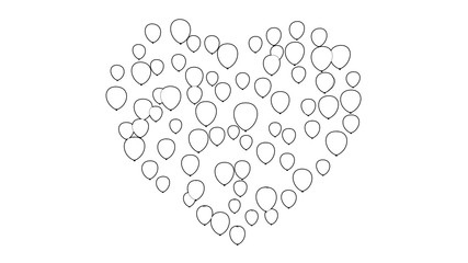 Heart Shaped Valentines Day Balloons