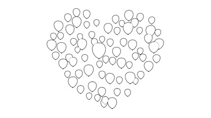 Heart Shaped Valentines Day Balloons