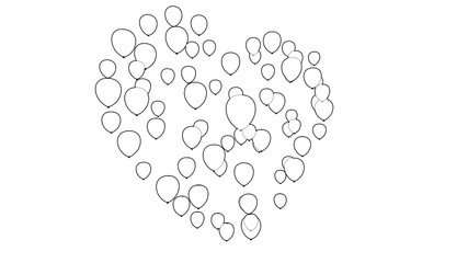 Heart Shaped Valentines Day Balloons