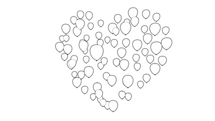 Heart Shaped Valentines Day Balloons