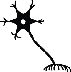 neuron icon, vector illustration