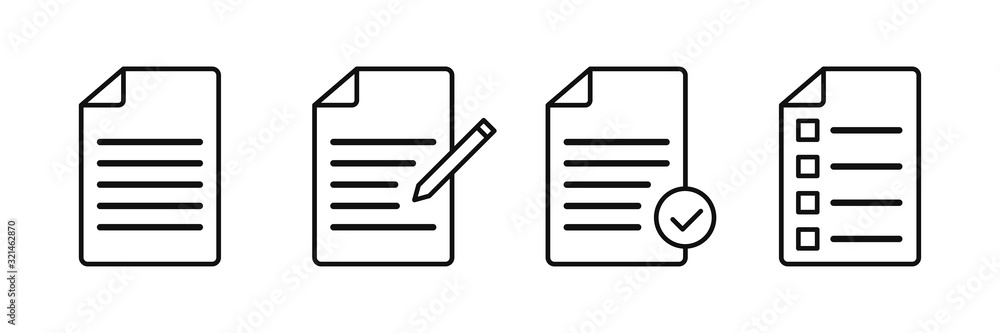 Poster document vector icons isolated. file vector icon. accept file sign or symbol.