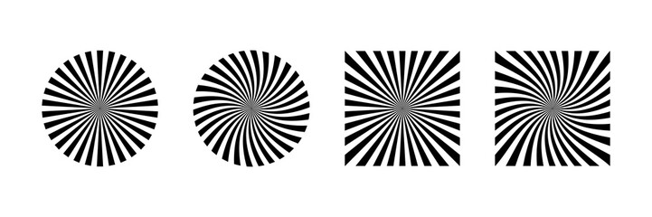 Rays beam vector element isolated. Rays striped patterns. Graphic design geometric shape. Vintage sunburst. Sun burst star burst sunshine.