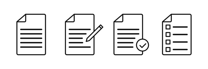 Document vector icons isolated. File vector icon. Accept file sign or symbol.