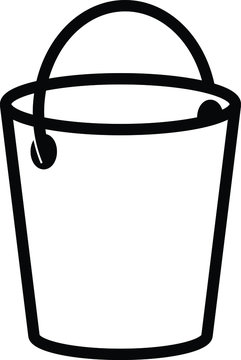 bucket water Icon, vector illustration