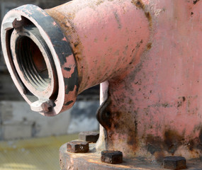 an old rusty fire hydrant