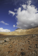 Cloudy day at Kizlar Sivrisi West Toros Mountains, Turkey.