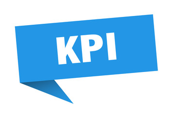 kpi speech bubble. kpi ribbon sign. kpi banner