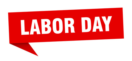 labor day speech bubble. labor day ribbon sign. labor day banner