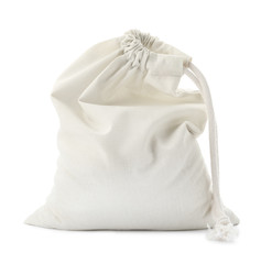 Full cotton eco bag isolated on white