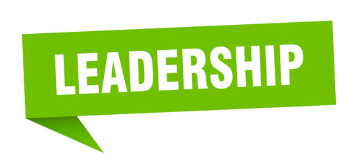 leadership speech bubble. leadership ribbon sign. leadership banner
