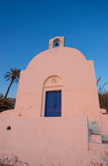 Fototapeta premium greek orthodox chapel on the beach at Kantouni, Kalymnos, Greece