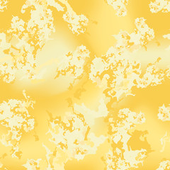 Desert camouflage of various shades of orange and yellow colors