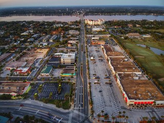 aerial view of Ormond Beach Florida 