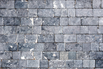 Rock paving slab.