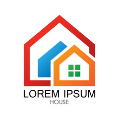 small house logos and large houses, for a company logo or symbol