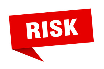 risk speech bubble. risk ribbon sign. risk banner