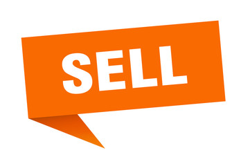 sell speech bubble. sell ribbon sign. sell banner