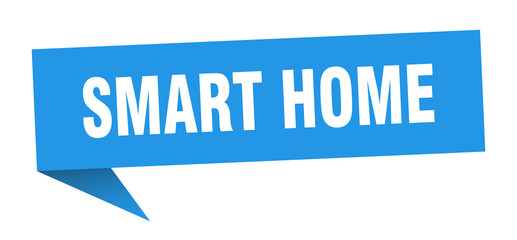 smart home speech bubble. smart home ribbon sign. smart home banner