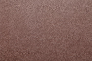 Fototapeta premium Texture of brown leather as background, closeup