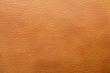 Fototapeta premium Texture of orange leather as background, closeup