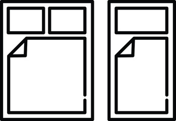 Bedding icon, Bed set icon, vector illustration