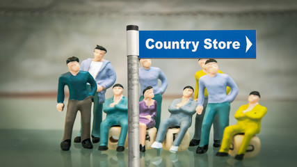 Street Sign to Country Store