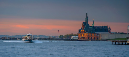 Skyline of Jersey City, New Jersey  in USA