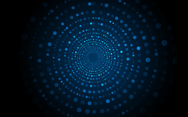 Dotted futuristic abstract background.