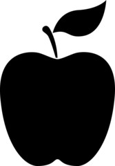 Apple icon, vector illustration