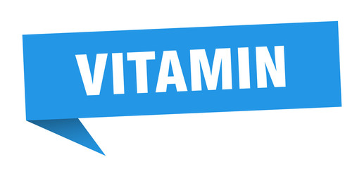 vitamin speech bubble. vitamin ribbon sign. vitamin banner