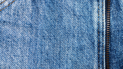 Blue denim jeans texture background.