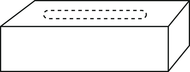 tissue box icon, vector illustration