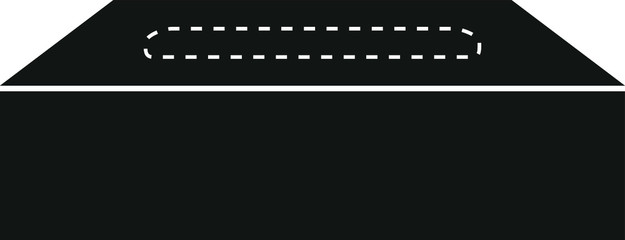 tissue box icon, vector illustration