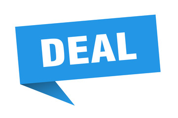 deal speech bubble. deal ribbon sign. deal banner