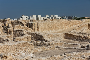 Dilmun era settlement, located on the outskirts of Saar., Kingdom of Bahrain.