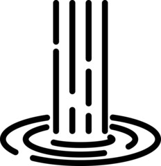 waterfall icon, vector illustration