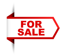 red vector banner for sale